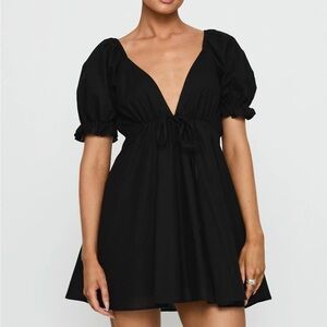 Princess Polly Blissful Mini Dress in Black